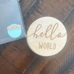 Wooden Monthly Milestone Photo Discs - Set of 7